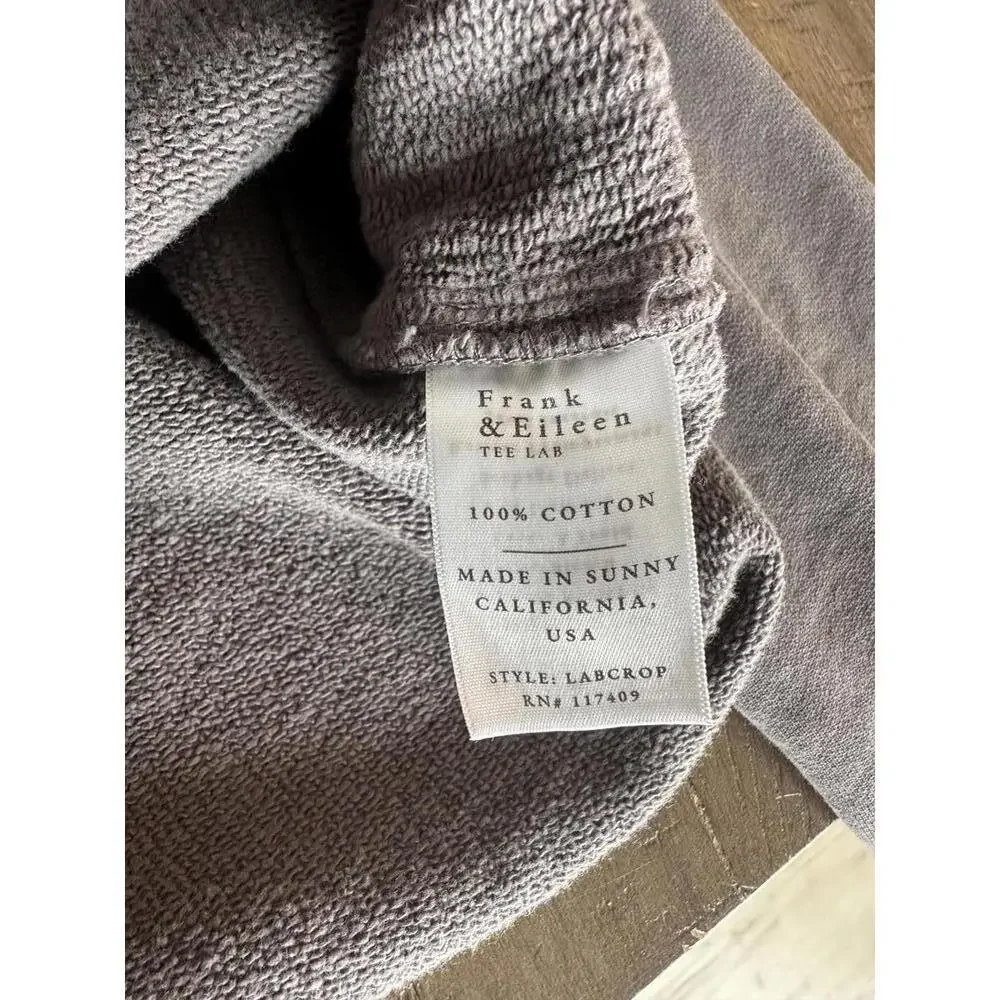 Frank & Eileen Mini Belfast Crop Knit Peacoat In Elephant Women’s size Medium - Picture 8 of 15